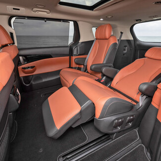 Коврики на KIA Carnival IV 7 мест с оттоманками 2020 - 2025 в Белгороде