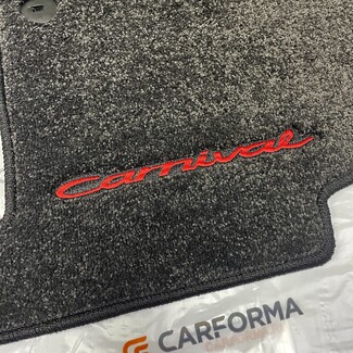 Ворсовые коврики на KIA Carnival III 7 мест 2014 - 2021 в Белгороде Ворсовые коврики на KIA Carnival III 7 мест 2014 - 2021 в Белгороде